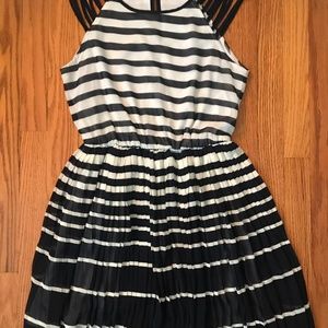 Cage cap sleeve dress